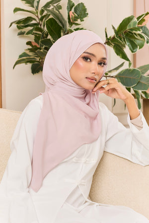 Whisper Basic in Blush Petal - Hoodie Shawl