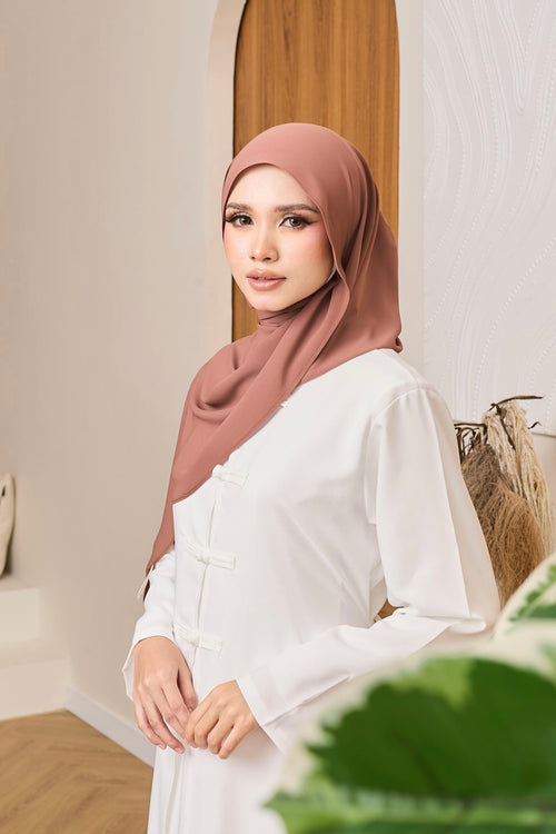 Whisper Basic in Mocha Muse - Hoodie Shawl